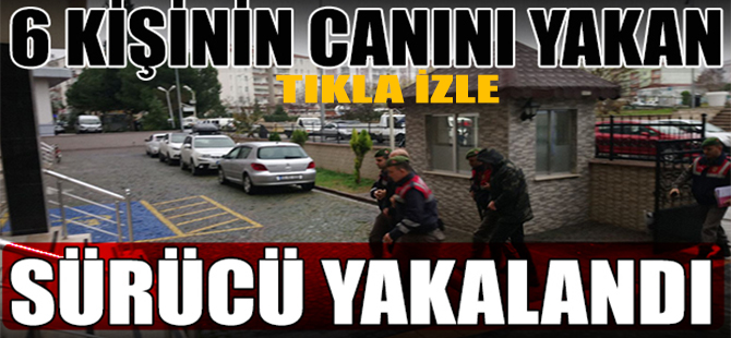 Kaza yapan sürücü yakalandı