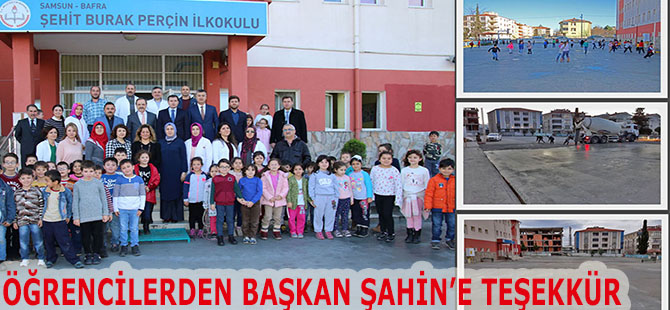 ÖĞRENCİLERDEN BAŞKAN ŞAHİN’E TEŞEKKÜR