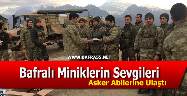 Bafralı Miniklerin Sevgileri Asker Abilerine Ulaştı