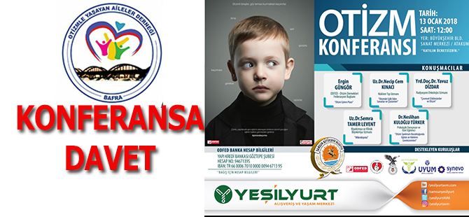 OTİZM KONFERANSINA DAVET