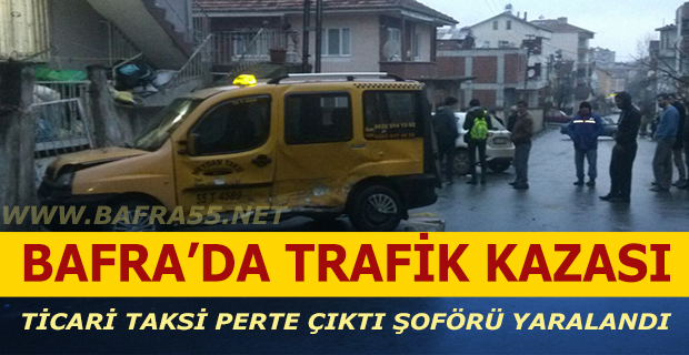 Bafra'da Trafik Kazası: 1 Yaralı