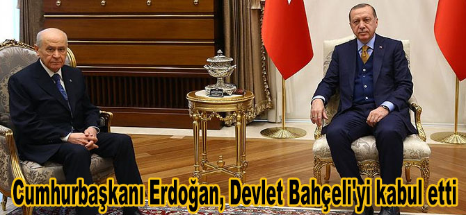 Cumhurbaşkanı Erdoğan, Devlet Bahçeli'yi kabul etti