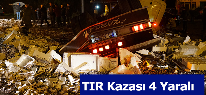 TIR Kazası 4 Yaralı