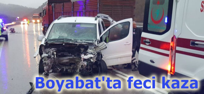 Boyabat'ta feci kaza