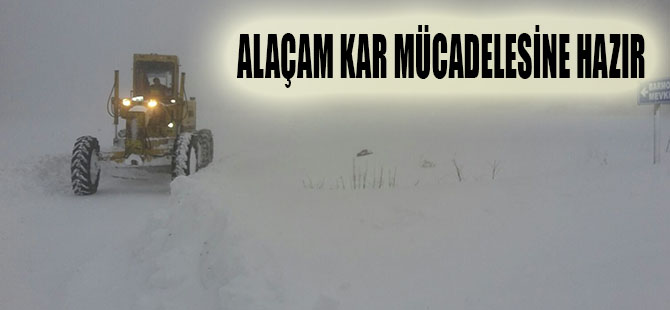 Alaçam Kar Mücadelesine Hazır