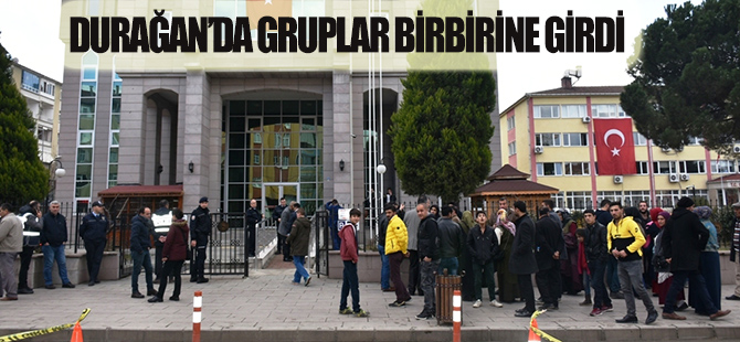 Durağan İlçesinde İki Grup Yine Birbirine Girdi