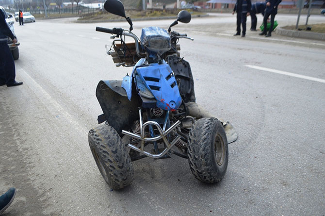 Boyabat'da ATV Kaza yaptı