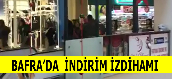 Bafra’da Alışveriş İzdihamı