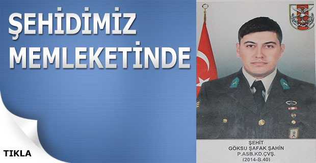 ŞEHİDİMİZ GÖKSU ŞAFAK ŞAHİN MEMLEKETİNDE