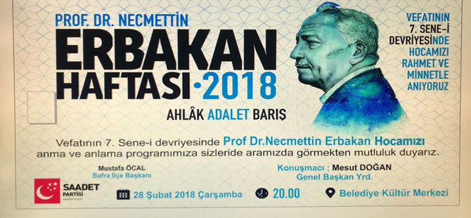 Merhum Necmettin Erbakan'ı Anma Programı