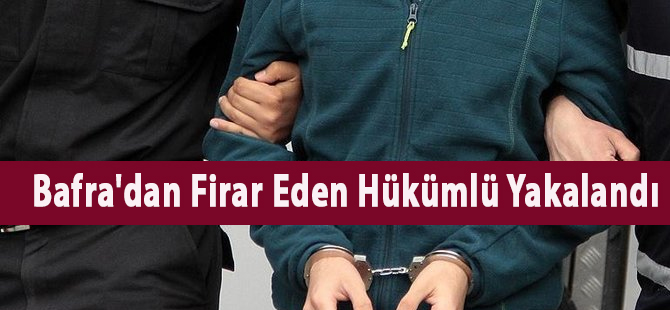 Bafra'dan Firar Eden Hükümlü Yakalandı