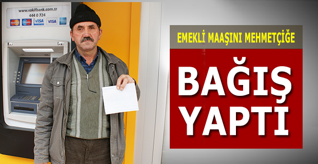 Osman Altunay Emekli Maaşını Bağışladı