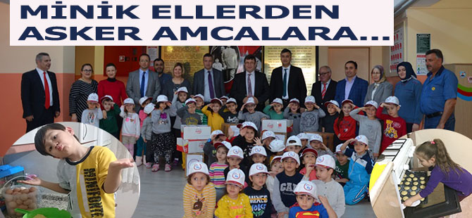 Minik Eller Asker Amcalarını Kurabiye ve Mektup Yolladı