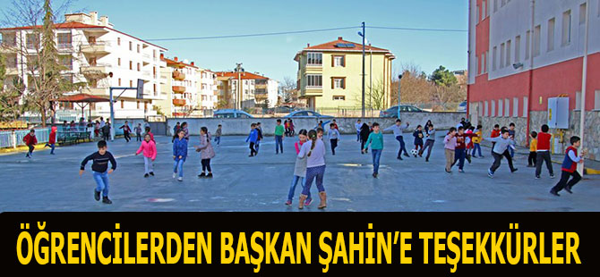 ÖĞRENCİLERDEN BAŞKAN ŞAHİN’E TEŞEKKÜRLER