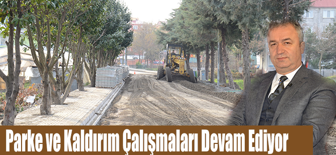 Parke ve Kaldırım Çalışmaları Devam Ediyor