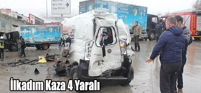 Samsun'da trafik kazası: 4 yaralı