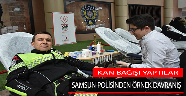 Samsun'da Polislerden Örnek Davranış