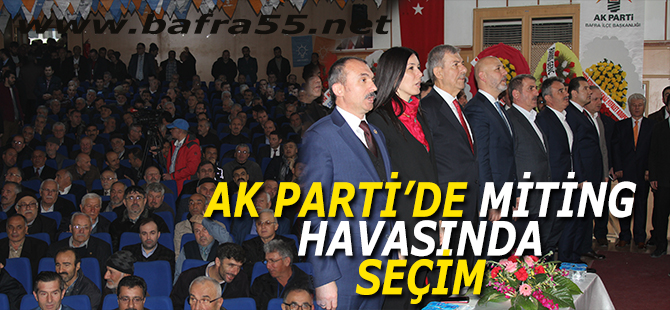 Bafra’da Miting Gibi Kongre