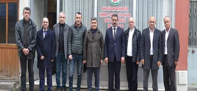 Bafra TSO’dan Bafra Kahveciler Esnaf Odasına Ziyaret