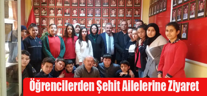 Öğrencilerden Şehit Ailelerine Ziyaret