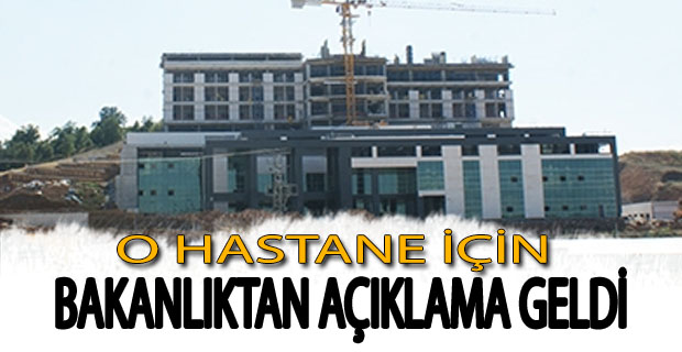 Sağlık Bakanlığı O Hastane İçin Açıklama Yaptı