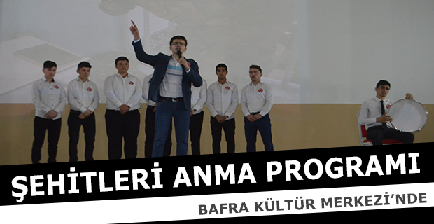 Şehitleri Anma Programı