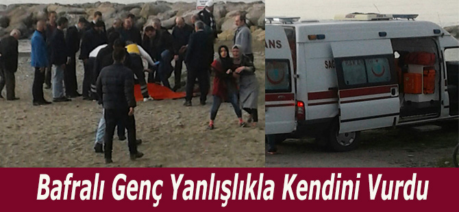 Bafralı Genç Yanlışlıkla Kendini Vurdu