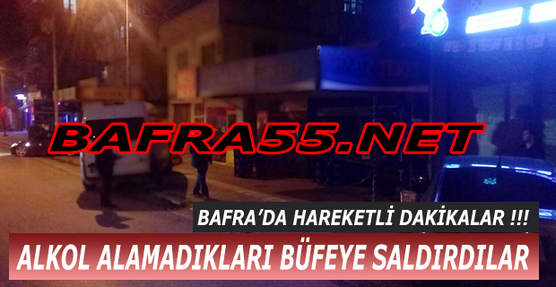 Alkol Alamadıkları Büfeye Saldırdılar