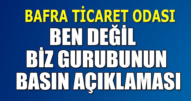 Ben değil biz grubundan Basın Açıklaması