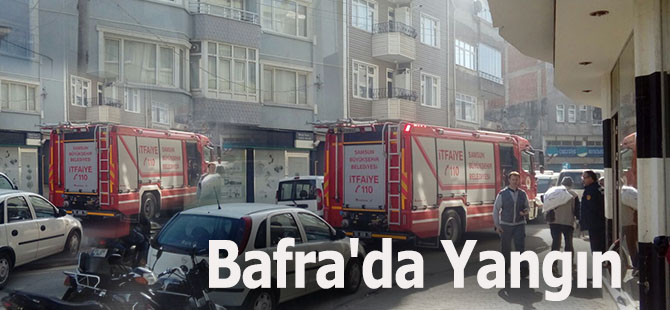 Bafra'da Yangın