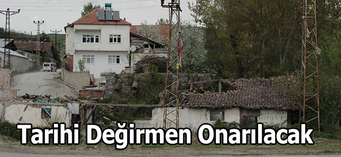 150 Yıllık Tarihi Değirmen Onarılacak