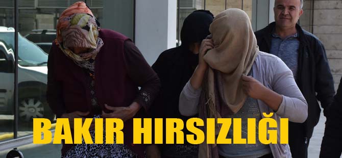 Bakır Hırsızlığına 3 Gözaltı