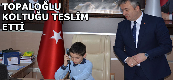 TOPALOĞLU KOLTUĞU TESLİM ETTİ