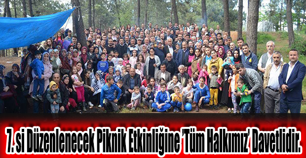 7.Piknik etkinliğine davet