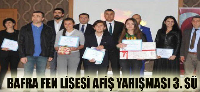 BAFRA FEN LİSESİ AFİŞ YARIŞMASI 3. SÜ