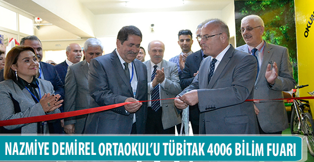 NAZMİYE DEMİREL ORTAOKUL’U TÜBİTAK 4006 BİLİM FUARI AÇILDI