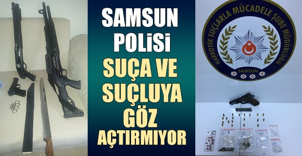 Samsun Polisi Suça Ve Suçluya Göz Açtırmıyor 15 Gözaltı