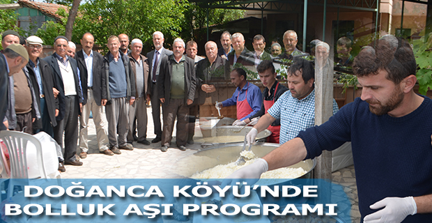 DOĞANCA KÖYÜ’NDE BOLLUK AŞI PROGRAMI