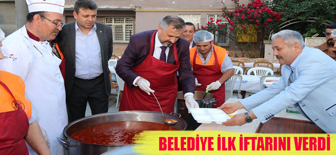 BELEDİYE İLK İFTARINI VERDİ