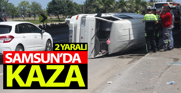 Samsun‘da trafik kazası: 2 yaralı