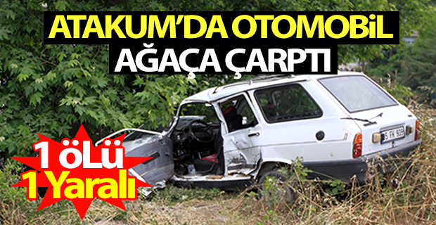 Samsun'da otomobil ağaca çarptı: 1 ölü, 2 yaralı