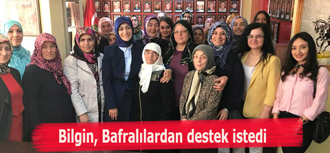 Bilgin, Bafralılardan destek istedi