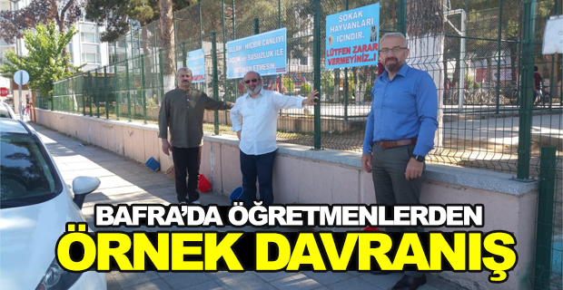 Bafralı Öğretmenlerden Örnek Davranış