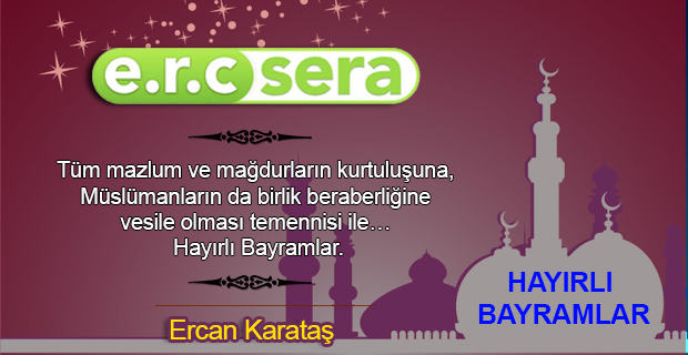 Ercan Aktaş'dan Ramazan Bayramı Mesajı