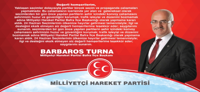 MHP YÖNETİMİNDEN ÖRNEK KARAR