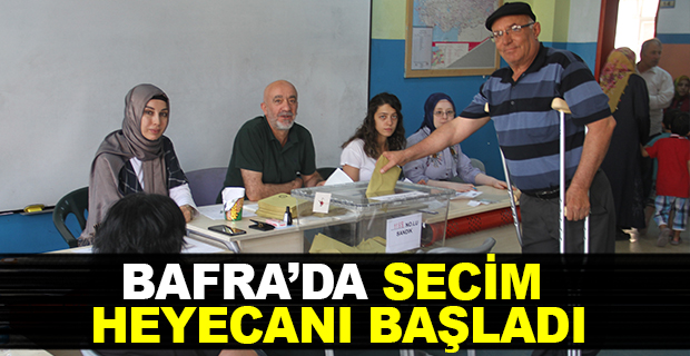 Bafra'da Secim Heyecanı Başladı