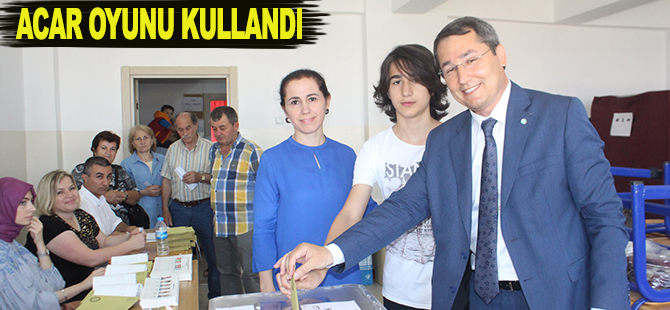 İYİ Parti Samsun 2. Sıra Milletvekili Adayı Hüseyin ACAR Oy Kullandı.