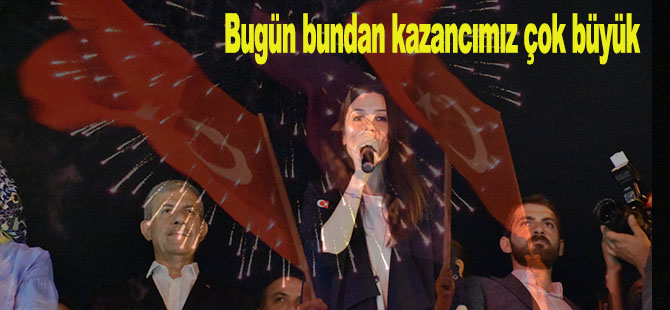 Karaaslan;Bugün bundan kazancımız çok büyük