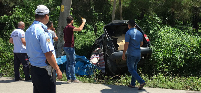 Çarşamba'da Araç Yoldan Çıktı 1 Ölü