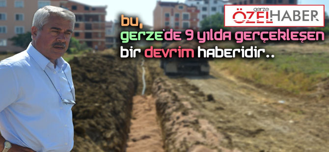 Gerze alt yapıda devrim yapıyor